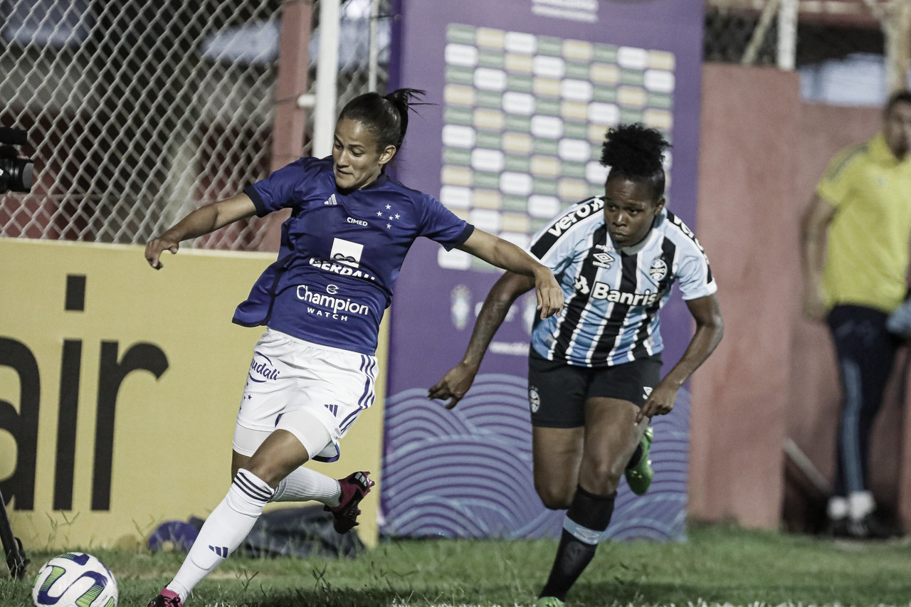 Cruzeiro e Grêmio ficam no empate em partida marcada por pênaltis no Brasileiro Feminino