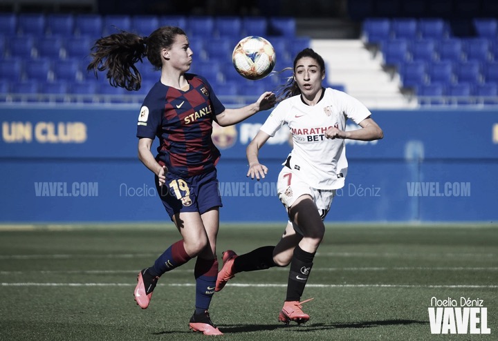 Candela: "El Sevilla nos ha aguantado al principio físicamente" Candela: "El Sevilla nos ha aguantado al principio físicamente"