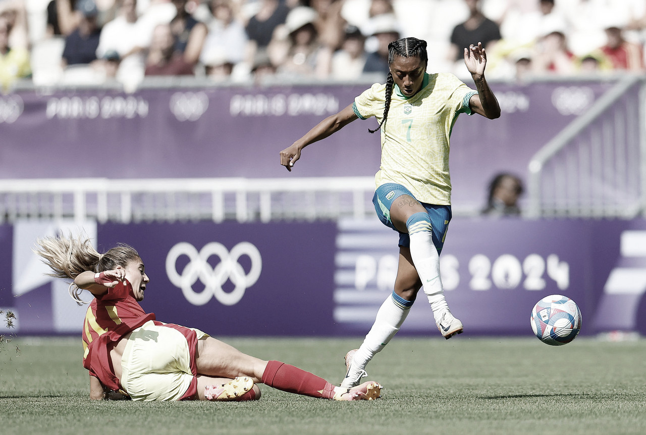 Brasil x Espanha AO VIVO COM IMAGENS, Olimpíadas Paris 2024 Futebol