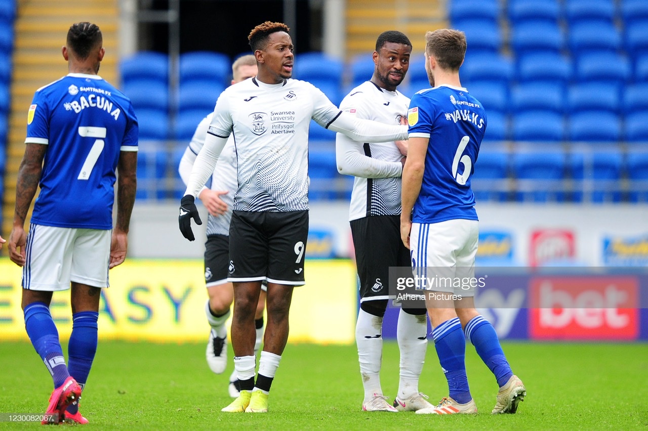 Cardiff City 0-2 Swansea City: Jamal Lowe double earns Swans