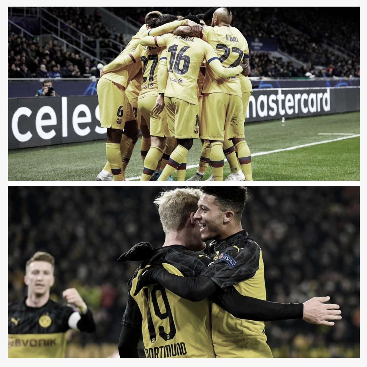 Barcelona e Borussia Dortmund chegam às oitavas da Champions; Inter na UEL Barcelona e Borussia Dortmund chegam às oitavas da Champions; Inter na UEL