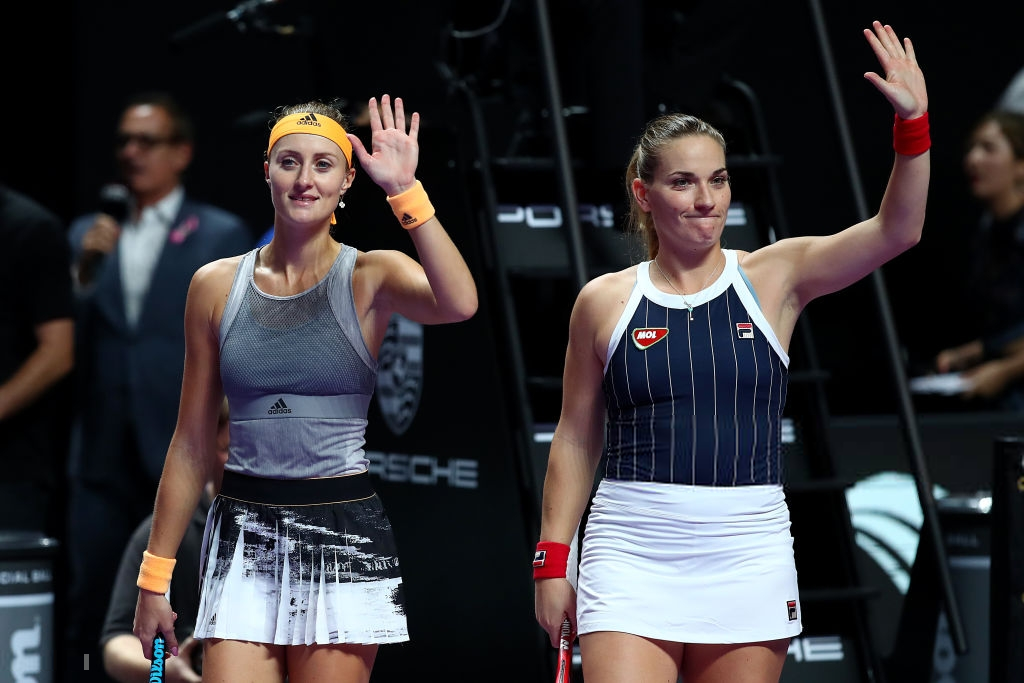 WTA Finals: Babos and Mladenovic seal semi-final spot with win over Groenefeld and Schuurs