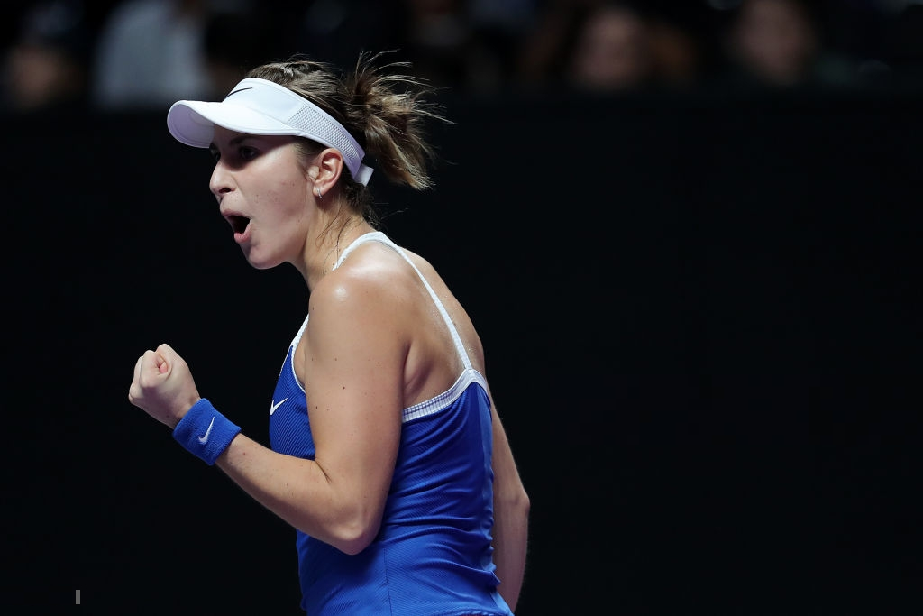 WTA Finals: Belinda Bencic moves into the semifinal after Bertens retirement