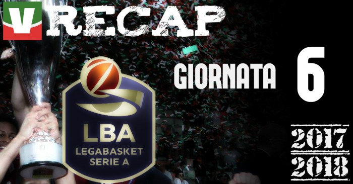 Legabasket: risultati e tabellini della sesta giornata