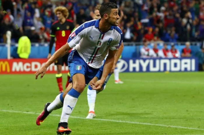 Euro 2016, Giaccherini-Pellè: l'Italia stende il Belgio 2-0