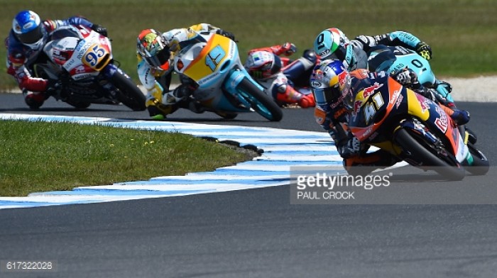 Epic battles, pile-ups, red flags in Moto3