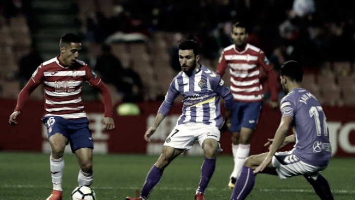 Granada CF - Real Valladolid, puntuaciones del Real Valladolid, jornada 26 de la Liga 1|2|3