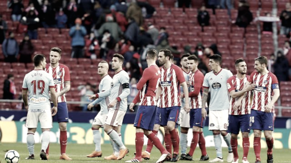 Atlético de Madrid - Celta de Vigo: puntuaciones del Celta, jornada 28 de la Liga Santander