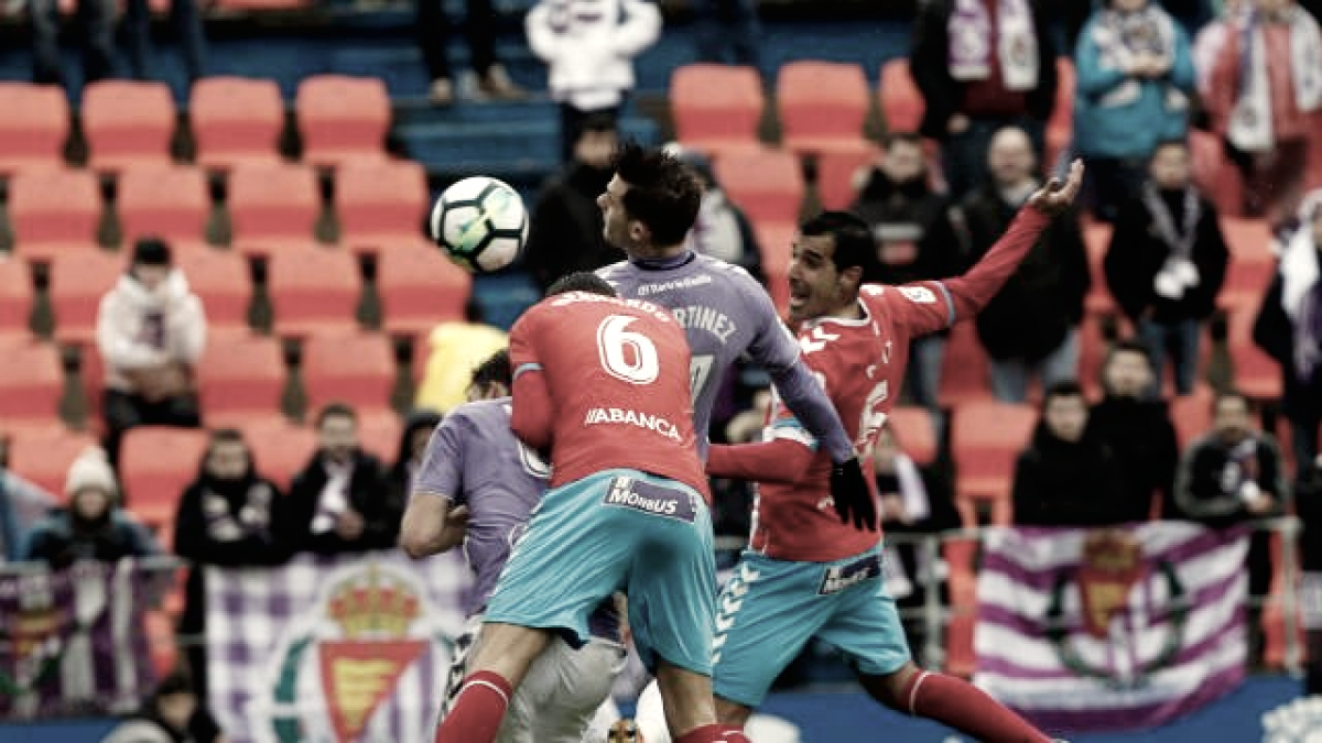 El Valladolid empata con el Lugo tras un gol que debió subir