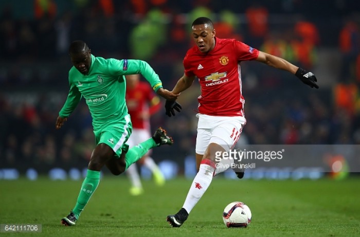 Manchester United Player Ratings vs St. Etienne - Martial performs again