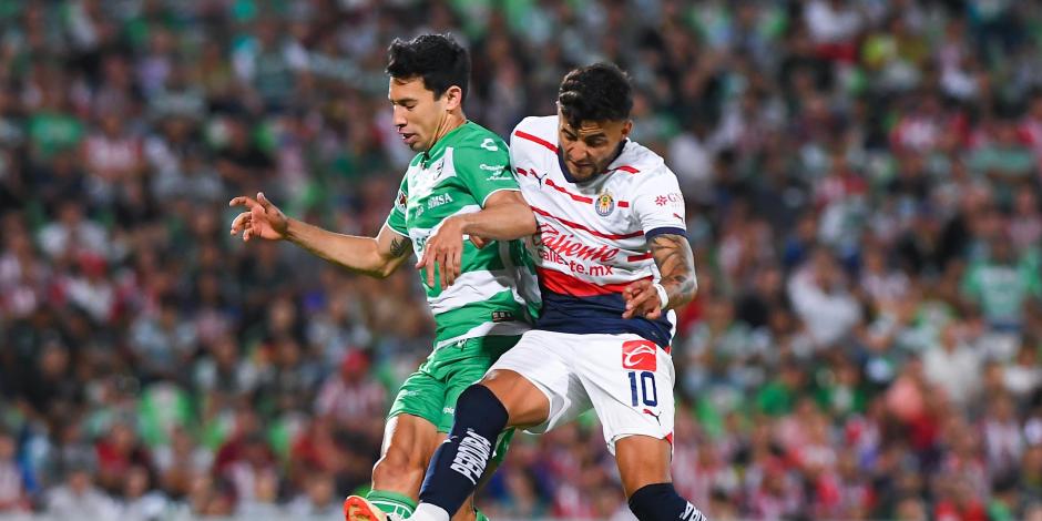 Goals and summary of Chivas vs Santos of the MX League (1-1)