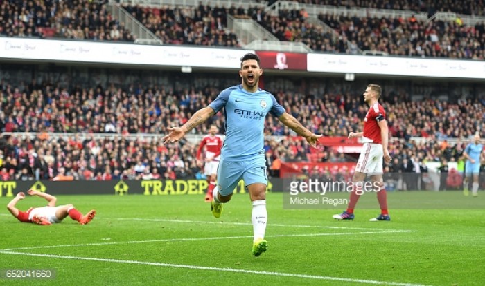 Middlesbrough 0-2 Manchester City: Silva and Agüero secure City's place in the FA Cup semi-finals