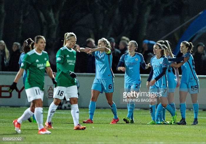 UEFA Women’s Champions League: Fortuna Hjørring 0-1 Manchester City: Lloyd's lone goal enough for City