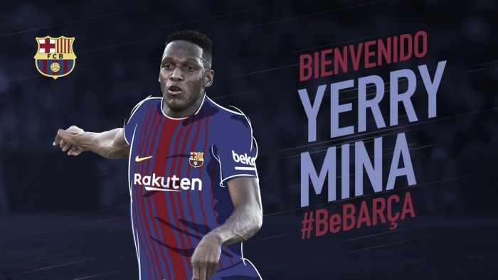 Contrato até 2023 e cláusula de € 100 milhões: Mina é anunciado pelo Barcelona