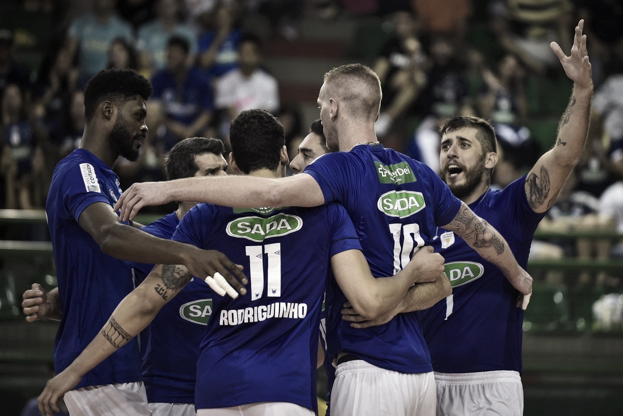 Em jogo acirrado, Sada Cruzeiro vence Maringá e sai na frente nas quartas da Superliga Em jogo acirrado, Sada Cruzeiro vence Maringá e sai na frente nas quartas da Superliga