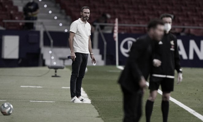 Vicente Moreno: "El equipo ha hecho un gran esfuerzo y ha dado la cara" Vicente Moreno: "El equipo ha hecho un gran esfuerzo y ha dado la cara"