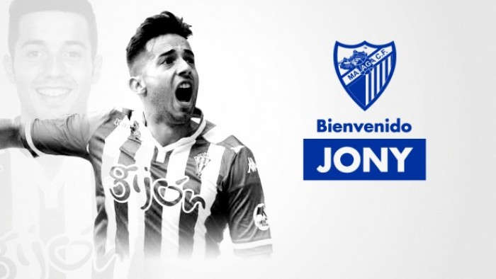 El Málaga hace oficial el fichaje de Jony