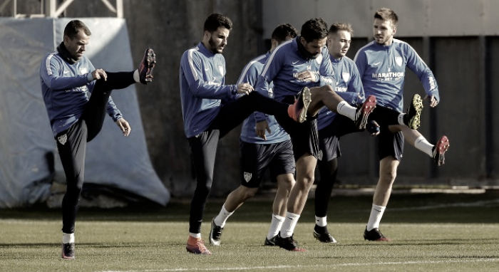 El Málaga CF vuelve al trabajo tras el descanso navideño