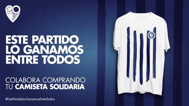 El Málaga vende 1.500 camisetas solidarias