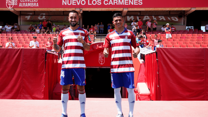 Jonathan Silva y Erick Cabaco, contentos y ambiciosos en su llegada a Granada