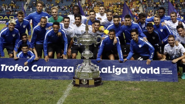 El Málaga CF celebra la feria con el Trofeo Carranza