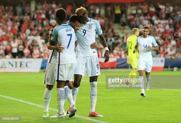 England U21 3-0 Poland U21: Three Lions ease into semi-finals with routine victory over ten-man hosts