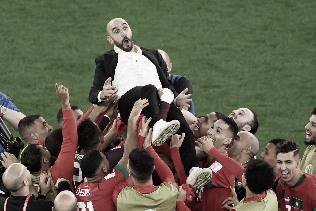 Regragui sonha com título do Marrocos na Copa: "Temos que mudar nossa mentalidade" Regragui sonha com título do Marrocos na Copa: "Temos que mudar nossa mentalidade"