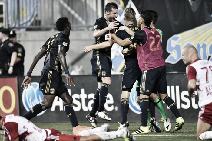 Philadelphia Union comeback from two-goal deficit to tie New York Red Bulls, 2-2