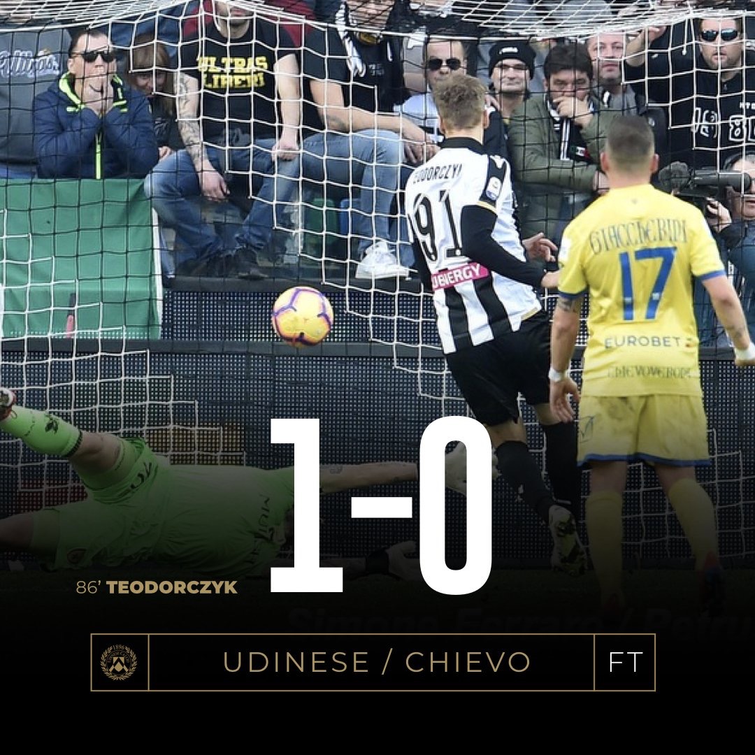 Serie A - Scontro salvezza scialbo, l'Udinese la spunta sul Chievo tra i fischi (1-0)