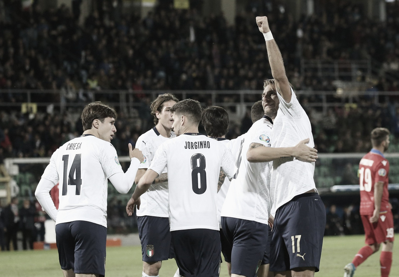 Itália trucida Armênia e confirma campanha impecável; Bósnia vence e vai disputar repescagem