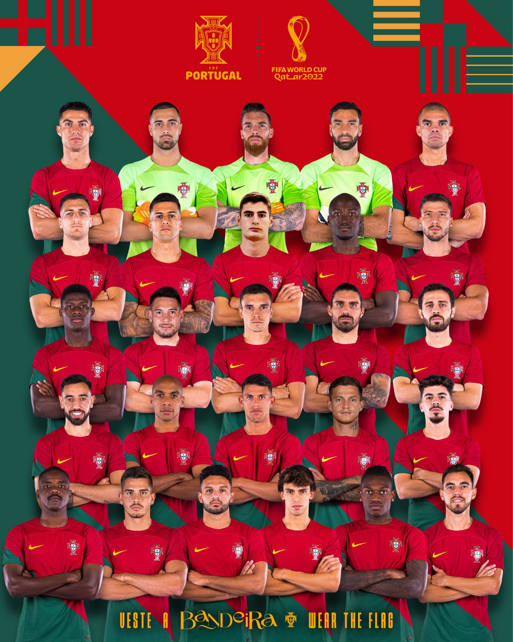 Portugal hace oficial sus 26 convocados para Qatar