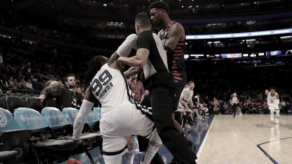 Knicks and Grizzlies get into it at MSG 