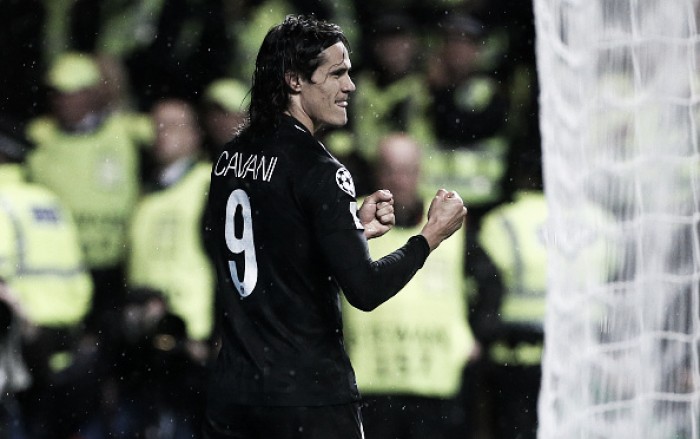 Com dois gols contra Celtic, Cavani supera Ibrahimovic na artilharia do PSG na Champions