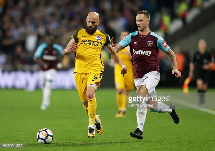 Brighton captain Bruno says "West Ham win gives us confidence"