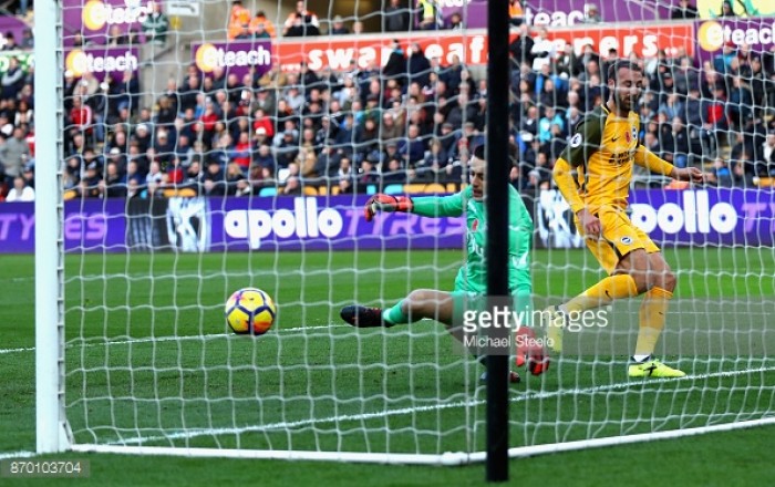 Swansea City 0-1 Brighton: Miserable Swans gift Brighton all
three points