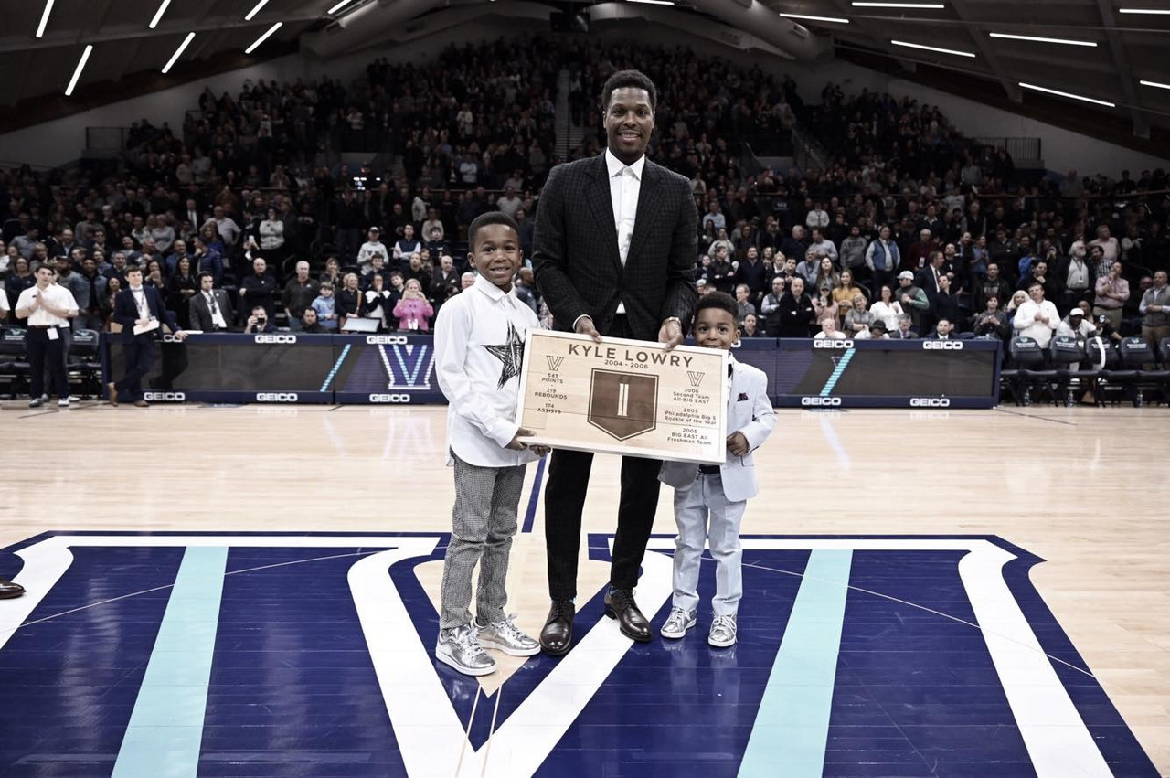 Villanova retires Kyle Lowry's jersey