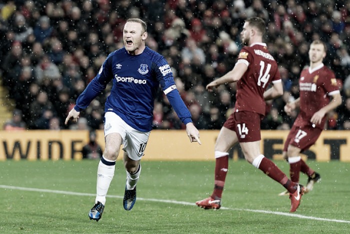 Liverpool encurrala, Salah faz golaço, mas Rooney arranca empate ao Everton