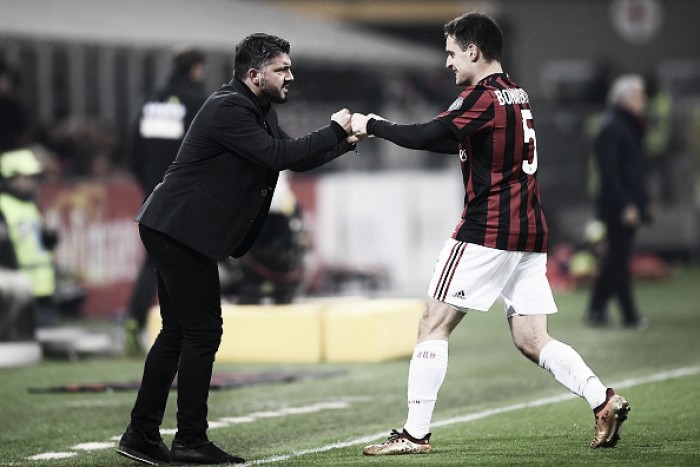 Gattuso vibra com primeira vitória pelo Milan e exalta Bonaventura: "Um dos melhores meias italianos"