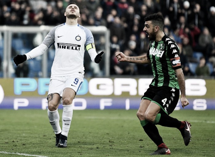 Icardi perde pênalti, Inter cai para Sassuolo e perde segunda seguida