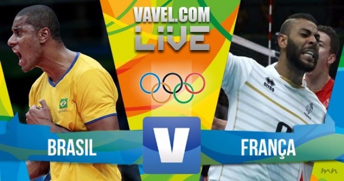 Resultado Brasil x França no vôlei masculino dos Jogos ...