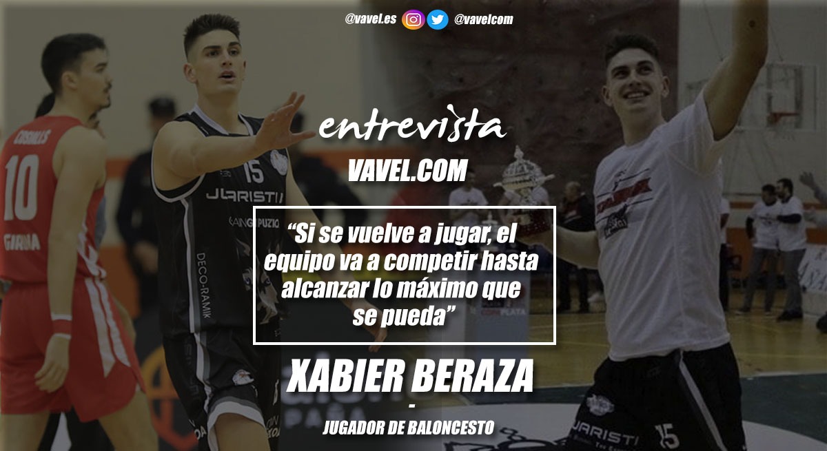 Entrevista. Xabier Beraza: "Si se vuelve a jugar, el equipo va a competir hasta alcanzar lo máximo que se pueda"
