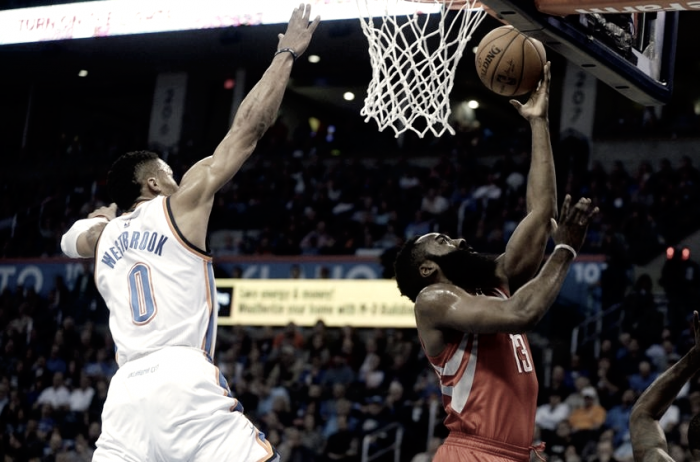Oklahoma City Thunder-Houston Rockets: ¿Russell o Harden? ¿Quién mandará en el parqué?