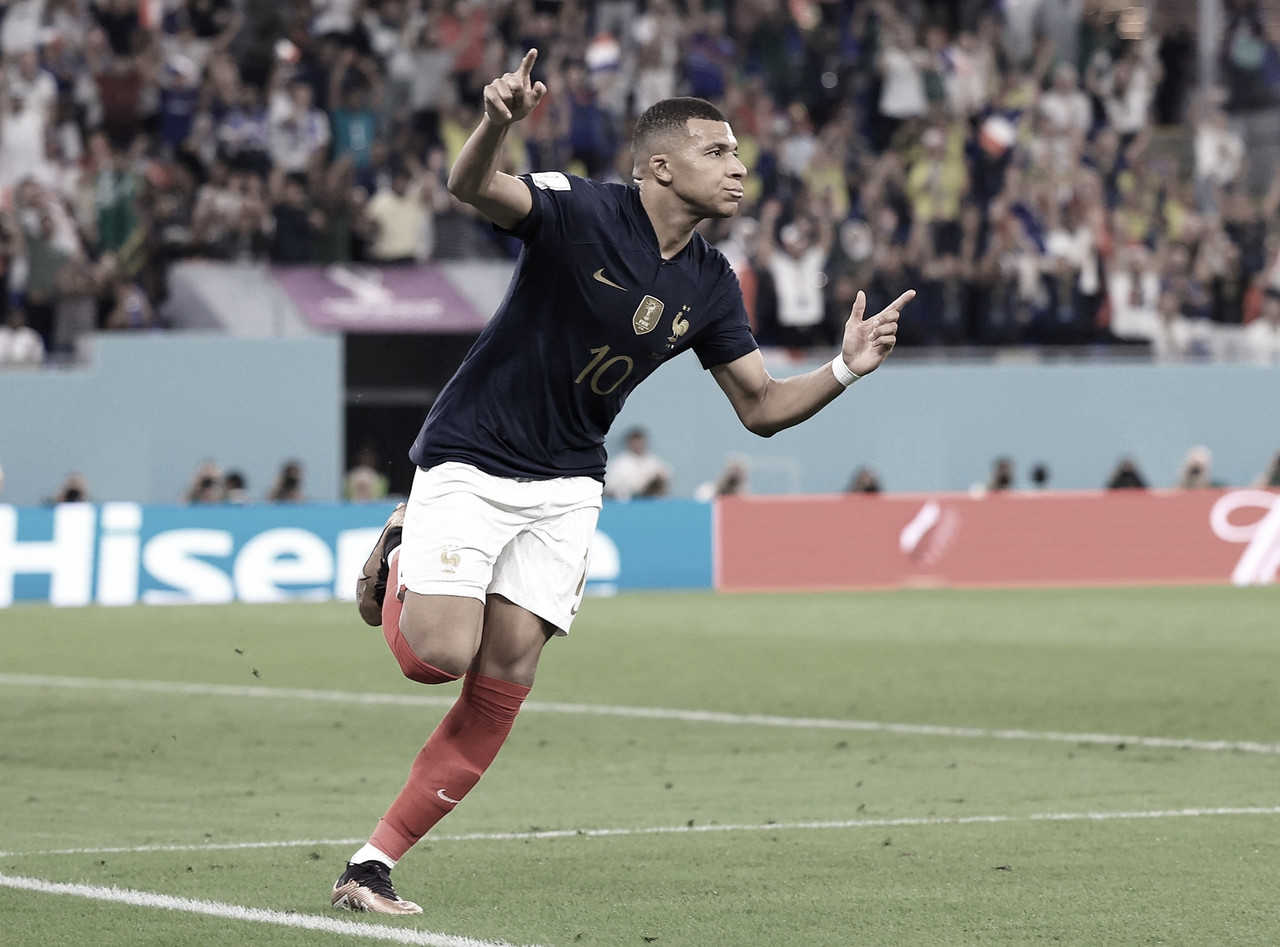 Mbappé marca dois, França bate Dinamarca e é primeira seleção classificada às oitavas da Copa
