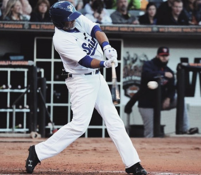 Kevin Millar returns to St. Paul with a bang, Saints win 8-6