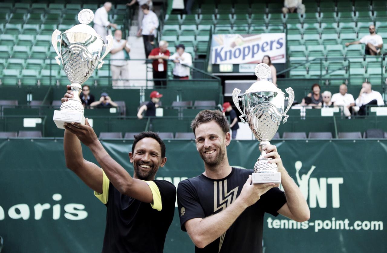 Atuais campeões, Melo/Kubot perdem decisão de virada para Klaasen/Venus em Halle Atuais campeões, Melo/Kubot perdem decisão de virada para Klaasen/Venus em Halle