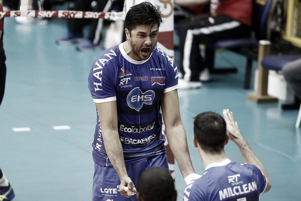 Taubaté vence Sesi-SP no tie-break e vira série final na Superliga Taubaté vence Sesi-SP no tie-break e vira série final na Superliga