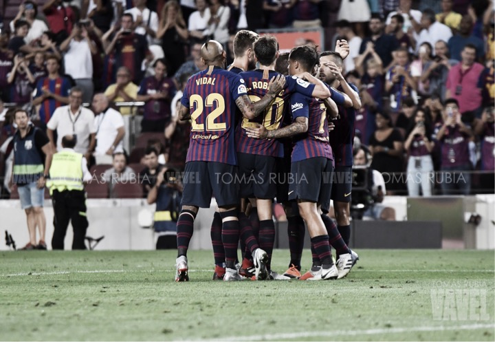 Resumen FC Barcelona 3-1 Rayo Vallecano en LaLiga Santander 2018 Resumen FC Barcelona 3-1 Rayo Vallecano en LaLiga Santander 2018
