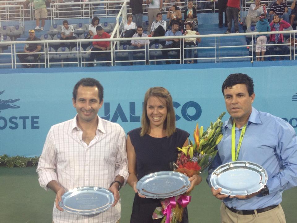 Homenajean a Glorias del Tenis en el Jalisco Open