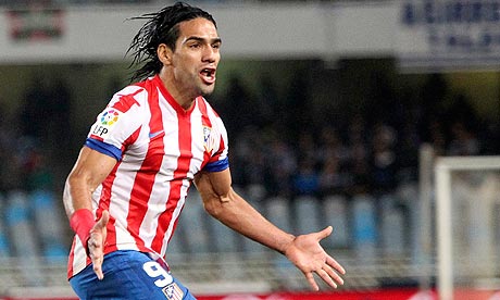 Falcao, primeiro jogador do Atlético a marcar cinco gols na Liga Falcao, primeiro jogador do Atlético a marcar cinco gols na Liga