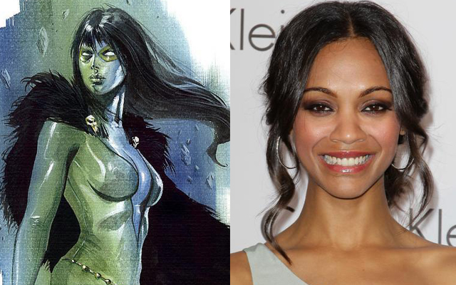 Zoe Saldana, en negociaciones para encarnar a Gamora en 'Guardianes de la Galaxia'